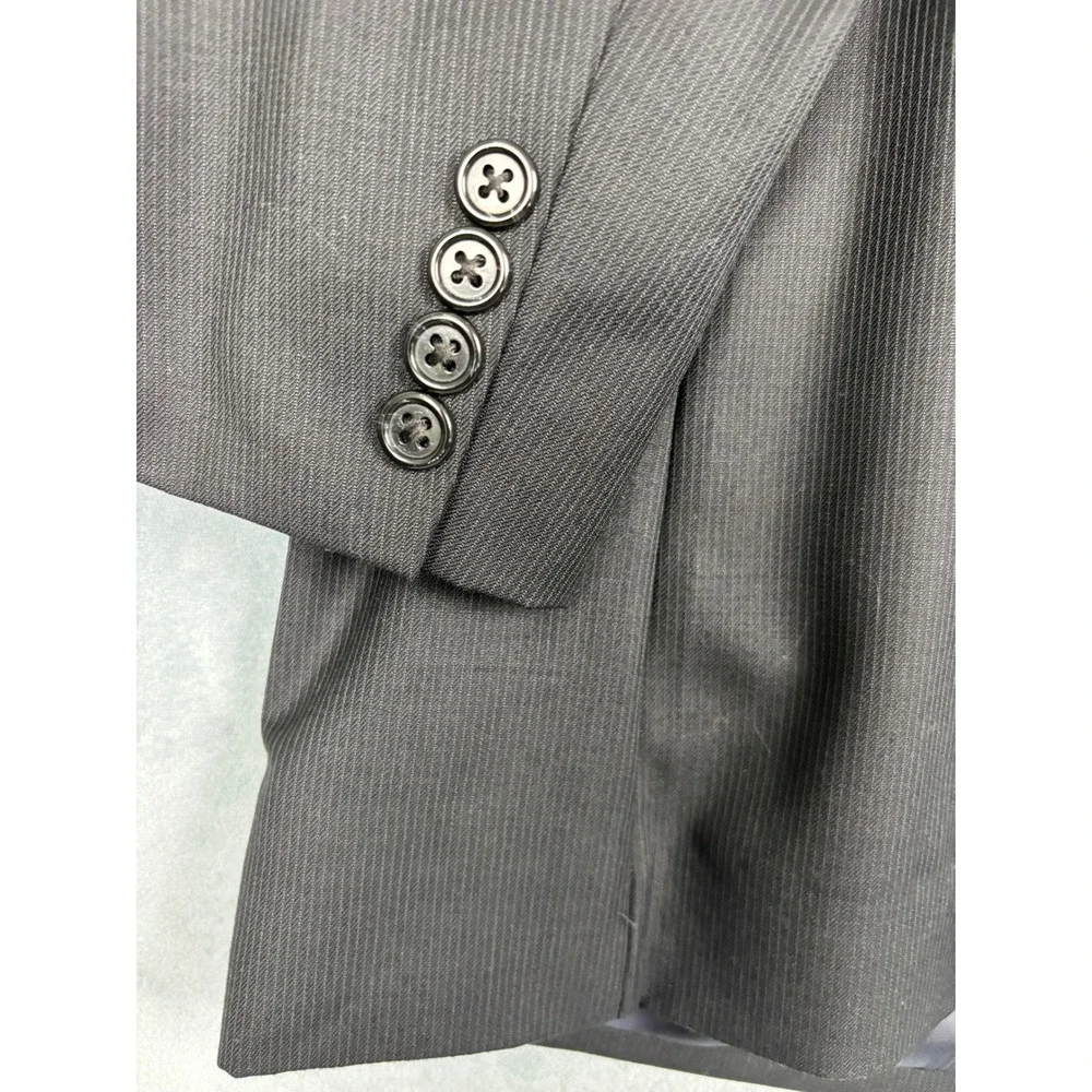 Jos. A. Bank Signature Collection Suit Jacket 46R Dark Navy Fineline Wool Blazer